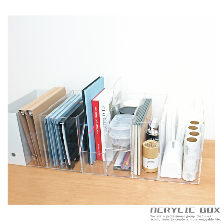 楽天市場】ファイルボックス【WENJIAN02:w15:高さ12cm】3mm 透明