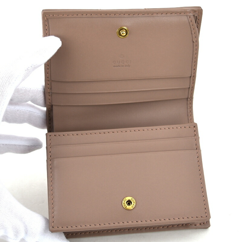 ✨未使用に近い✨ GUCCI ミニ財布 GGライン GG柄 マーモント 本物
