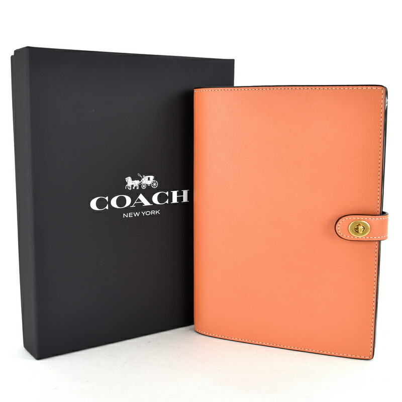 新品未使用】COACH ノート カバー ブラウン 未使用 コーチ ノート