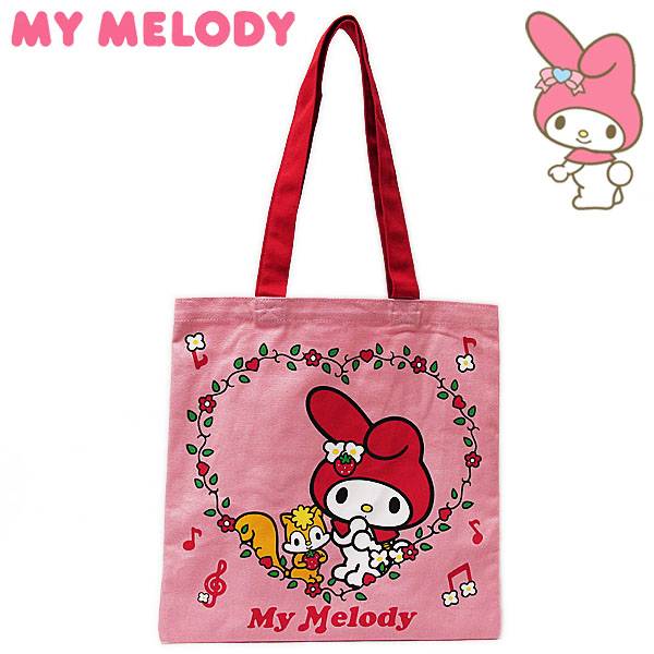 楽天市場】マイメロディ カラートートバッグ お花/ピンク レディース