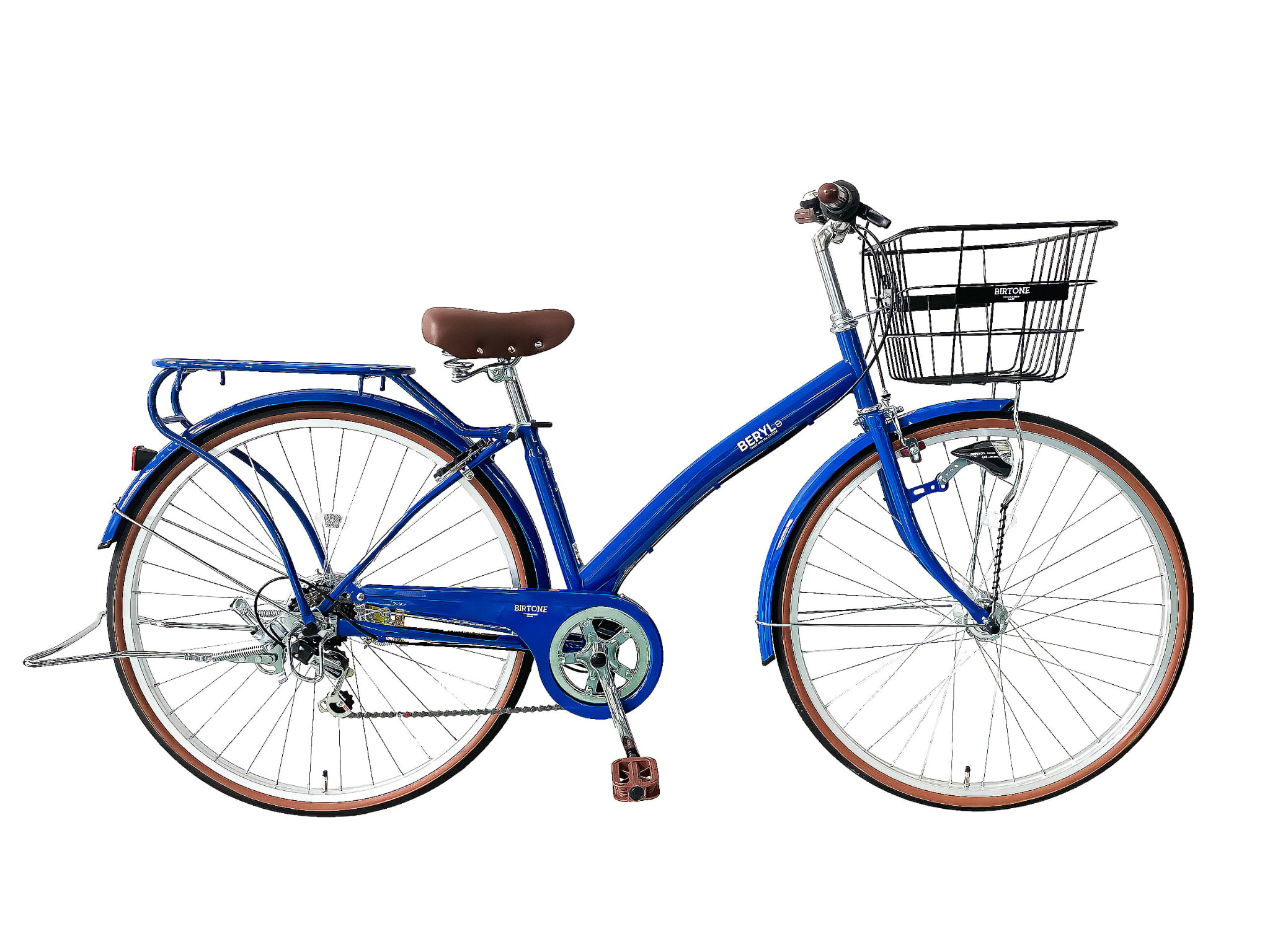 シティサイクル ネイビー 6段変速 前バスケット付き 楽天市場】自転車