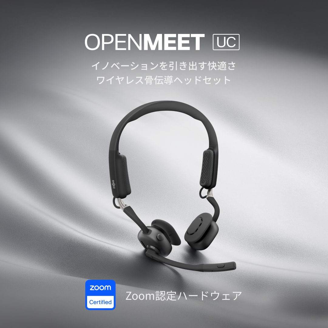 Shokz OpenMeet UC ワイヤレスヘッドセットUSB-Cアダプタ付き Amazon