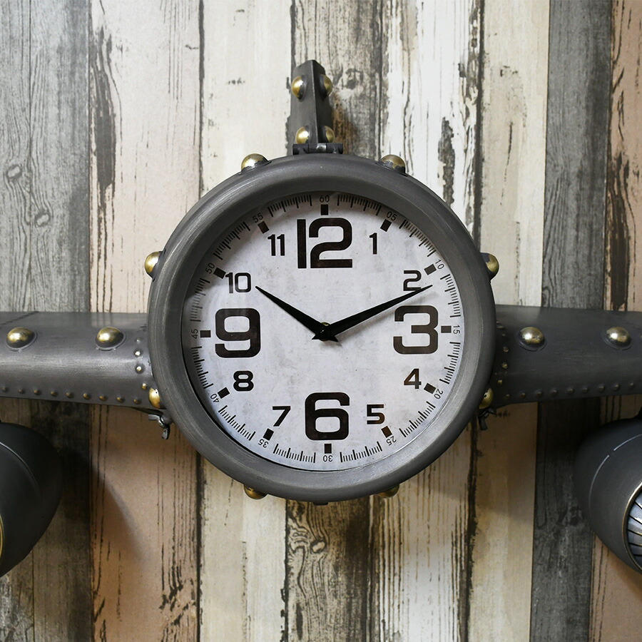 楽天市場】期間中ポイント10倍 時計 壁掛け時計 戦闘機 飛行機