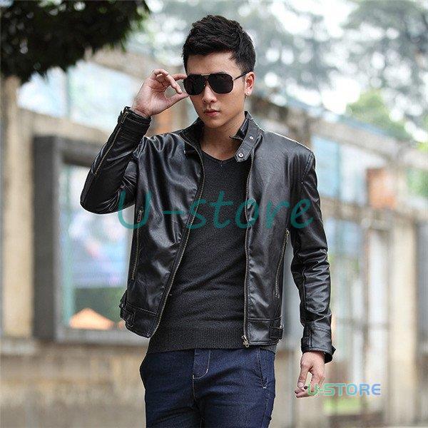 楽天市場】ライダースジャケット 革ジャン レザー ジャケット メンズ