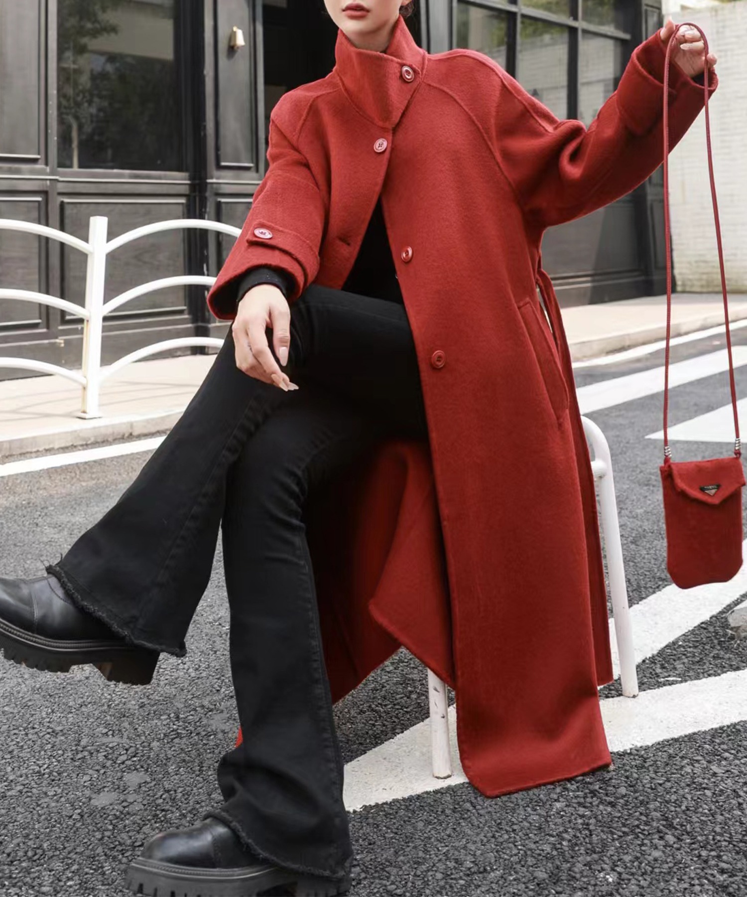 楽天市場】【AWCR】【DECADE CLASSIC】ステンカラーコート ミニバッグ