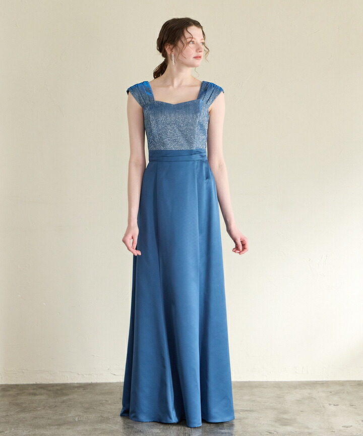 新品【AIMER】Aラインロングドレス 演奏会ステージ パーティードレスM