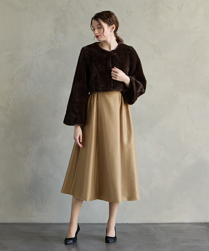 楽天市場】【50%OFF】【SALE】シャンタンフレアドレス 【エメ パーティ