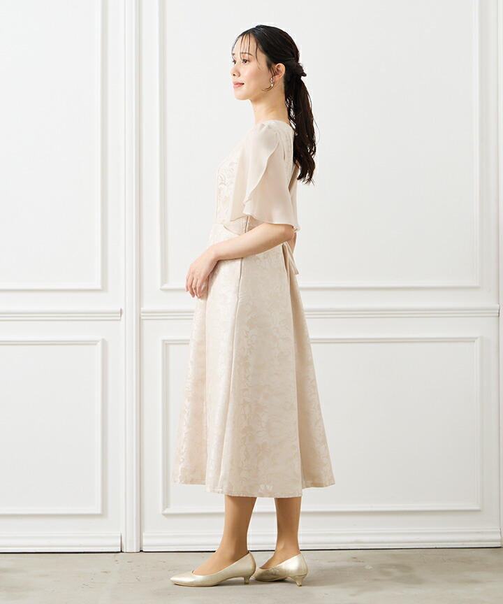 楽天市場】ラメシフォンスリーブ×シャンタンオパールフィット＆フレ