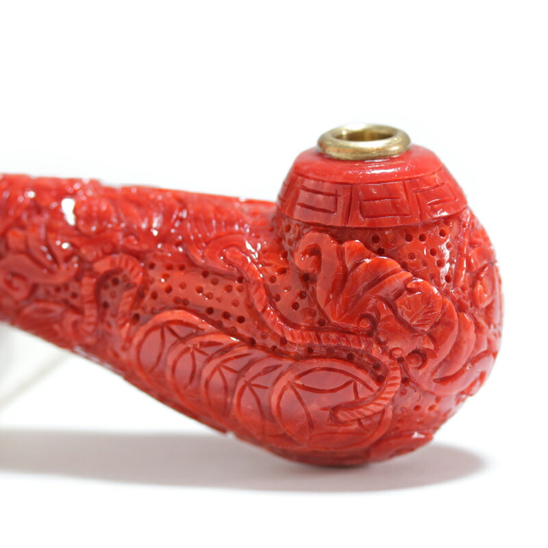 楽天市場】赤珊瑚 総重量111g 彫刻珊瑚 珊瑚の置物 吉祥紋様 招福 五帝