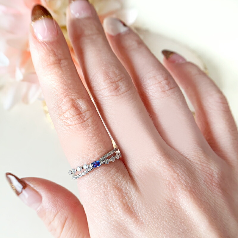 楽天市場】【号数をお選びください】ベニトアイト 0.06ct リング 11号