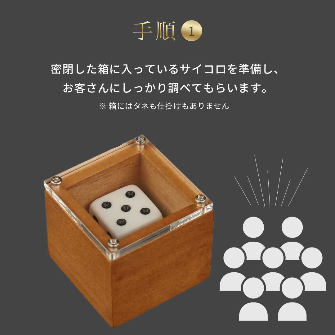楽天市場】【置き配配送】 マジック 箱の中のサイコロの数字を変える