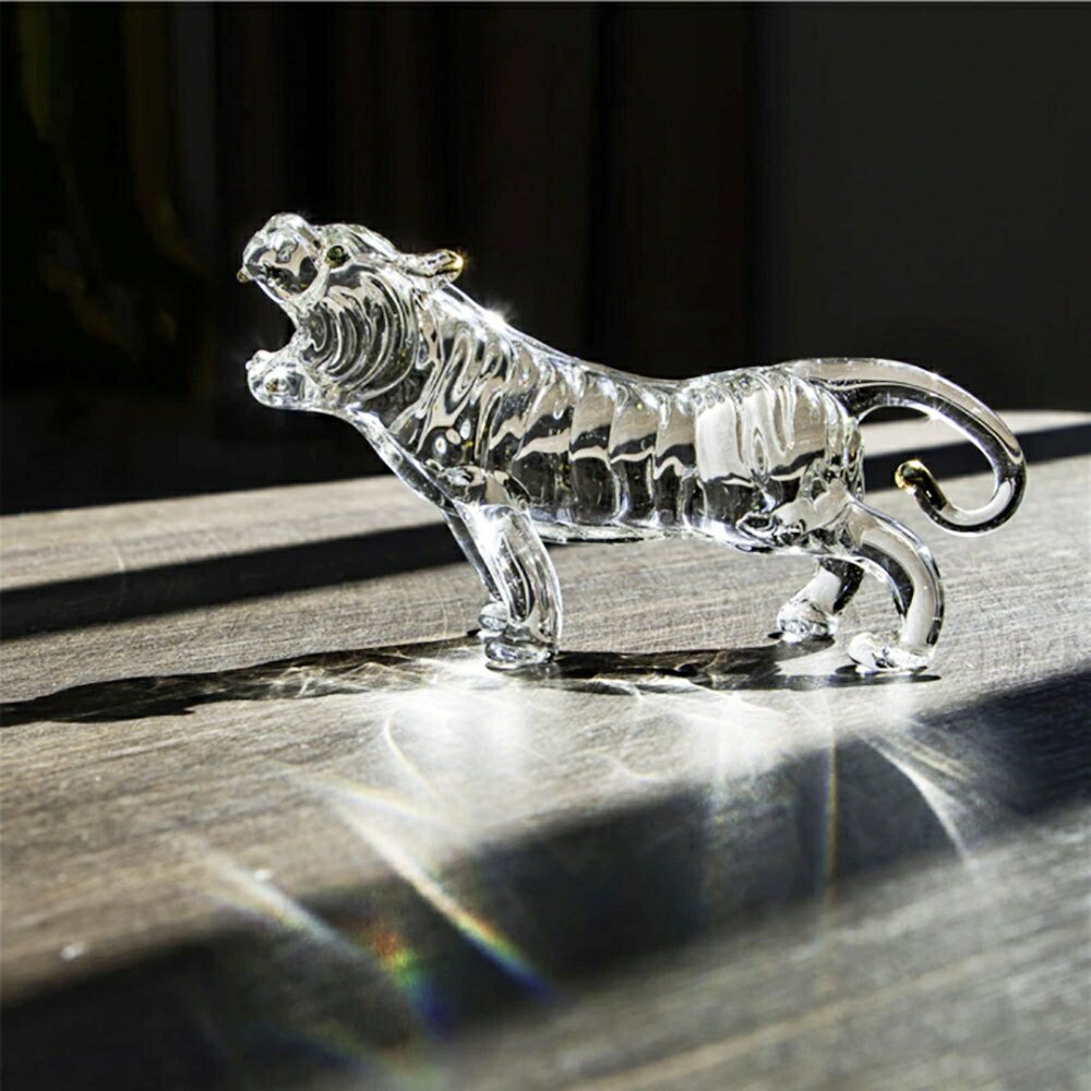 楽天市場】【楽天1位6冠達成】風水 虎 クリスタルガラス トラ 置物