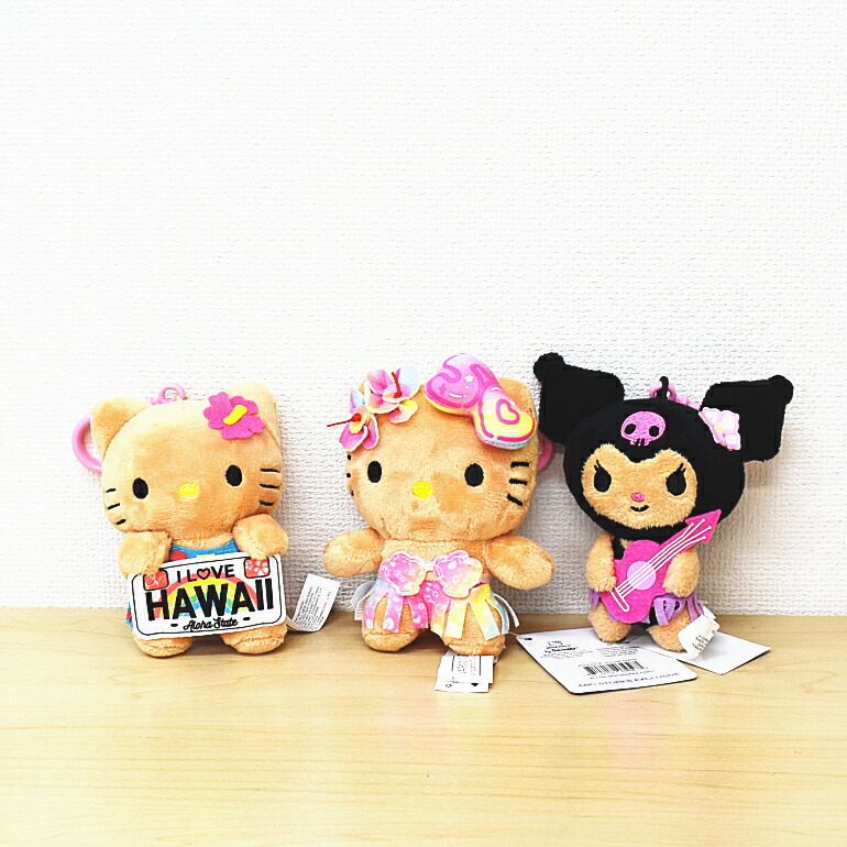 ハローキティ ぬいぐるみ 日焼けキティ ハワイアン雑貨 フラ 【Hello