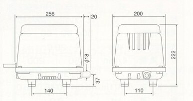 楽天市場】エアーポンプ HP-120 テクノ高槻 エアポンプ 浄化槽