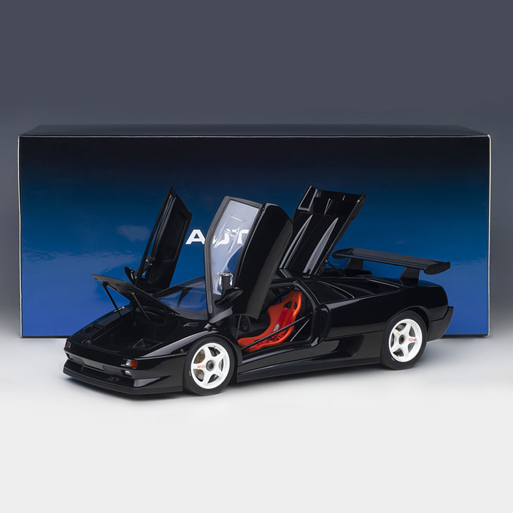 楽天市場】ミニカー 1/18 ランボルギーニ ディアブロ SV-R ブラック
