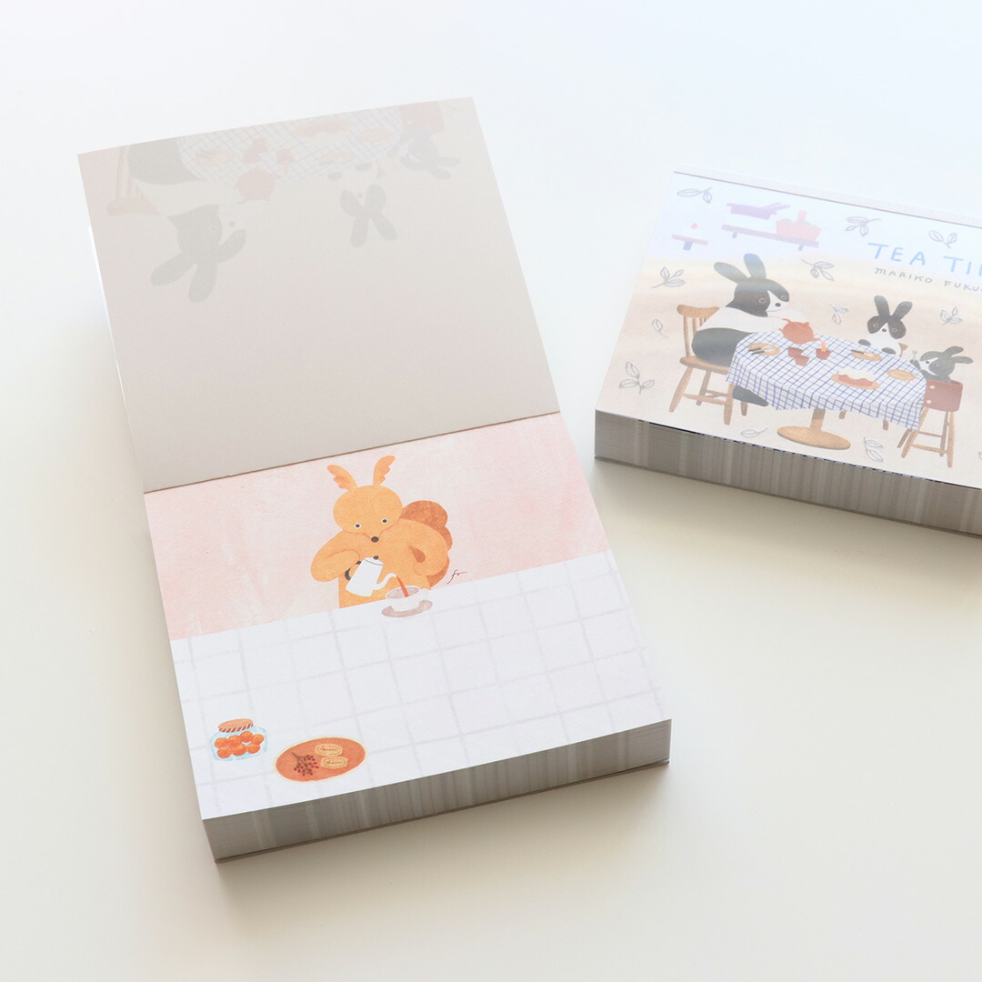 楽天市場】ブロックメモ 福岡麻利子 [ TEA TIME ] cozyca products