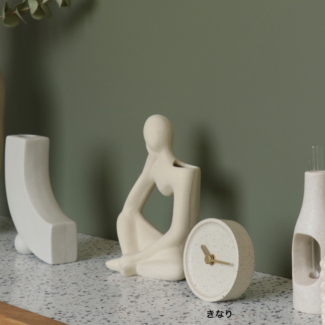 シスコーン坊や インディアン 陶器置き時計 陶磁器製時計 colon