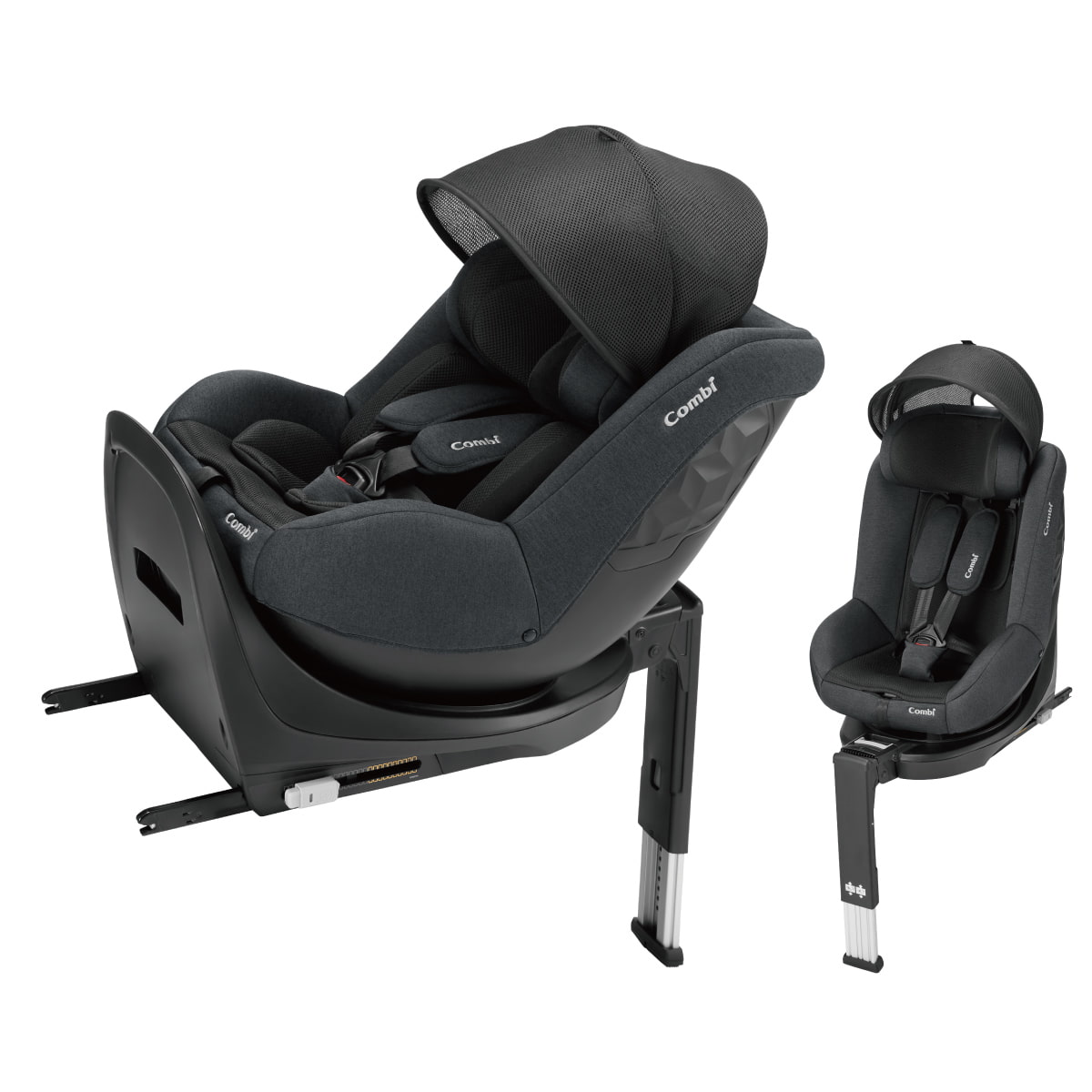 極美品】Combi クルムーヴコンパクトR129 JS isofix ブラック Combi
