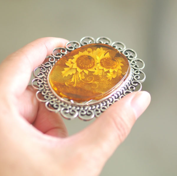 楽天市場】【バルト海の琥珀】1点ものハンドメイド アンティーク