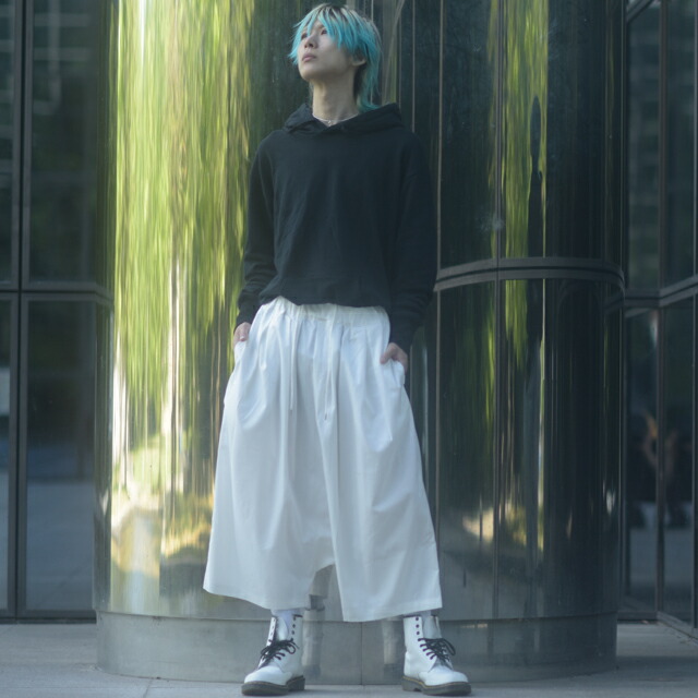 楽天市場】【albino】モモンガ型プリーツデザインサルエルパンツ