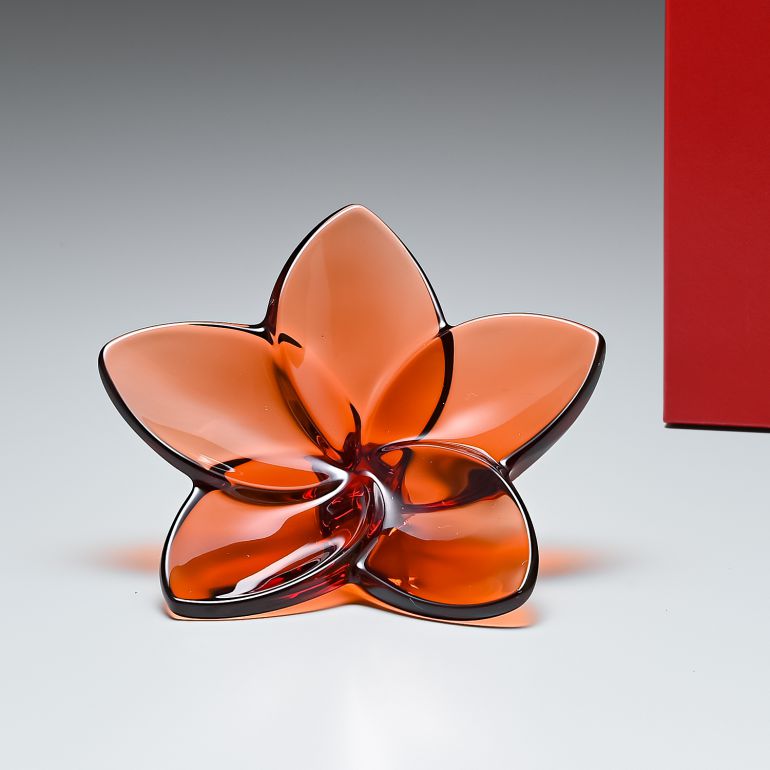 楽天市場】バカラ クリスタルフィギュア ブルーム マホガニー 9cm