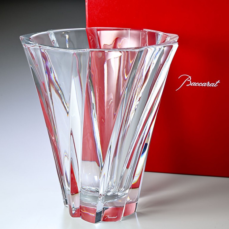 Baccarat バカラ クリスタルウェーブフラワーベース 花瓶 Baccarat