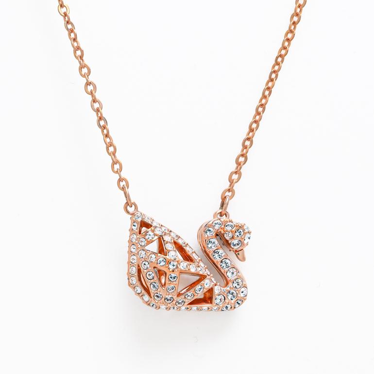 楽天市場】スワロフスキー SWAROVSKI ネックレス Facet Swan スワン