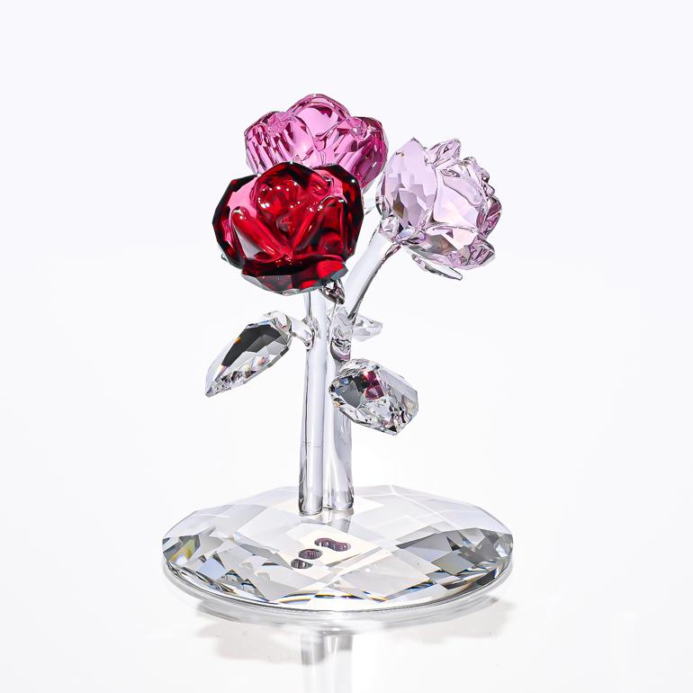 楽天市場】スワロフスキー SWAROVSKI フィギュリン ローズ ブーケ