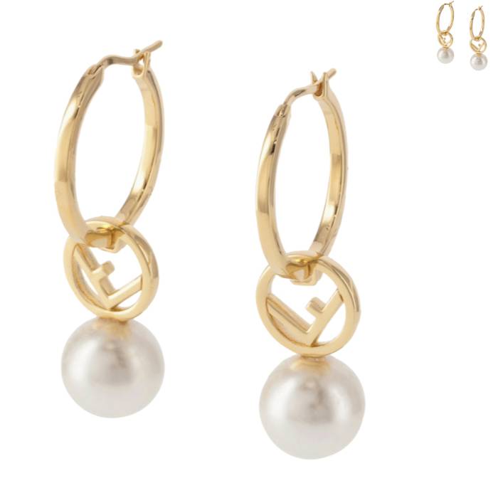 楽天市場】フェンディ FENDI ピアス F IS FENDI フープピアス