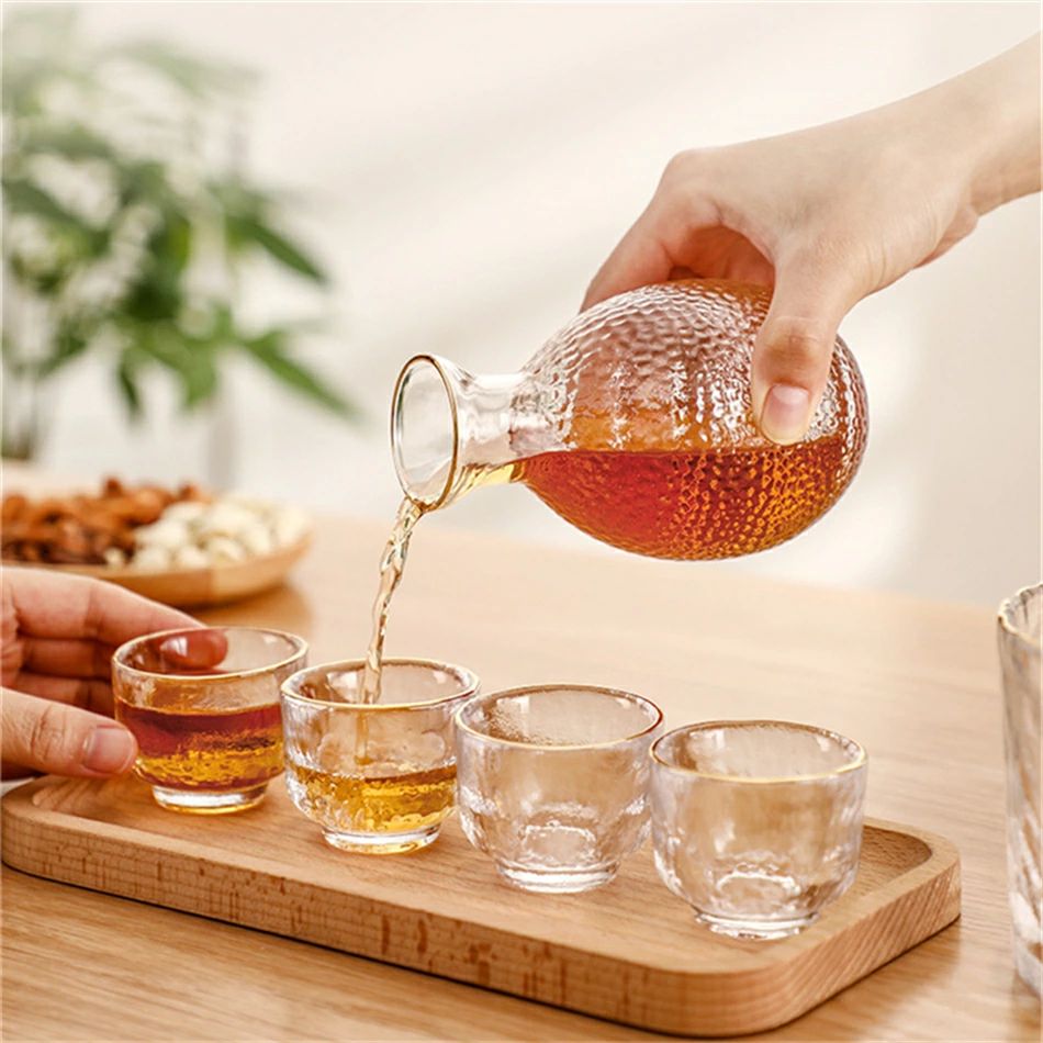 明治 大正 ガラス 面取り ちょこ 猪口 酒器 酒盃 ゆらゆら 【公式通販】