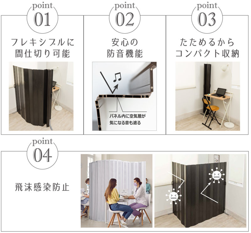 楽天市場】集中パネルパーテーション 防災 安心 空間確保 リモート