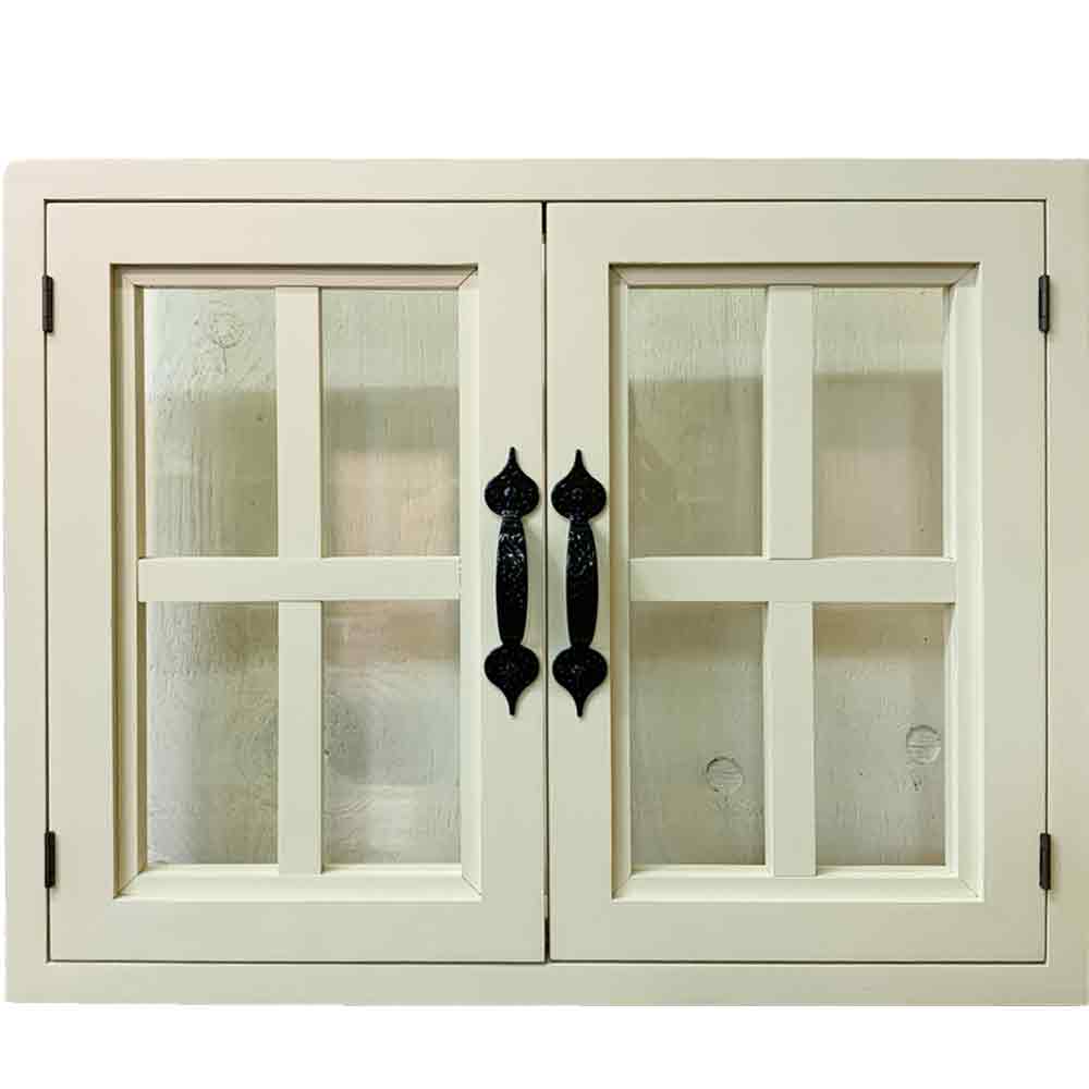 楽天市場】室内窓 開き窓 透明ガラス アンティークホワイト 50×6×40cm
