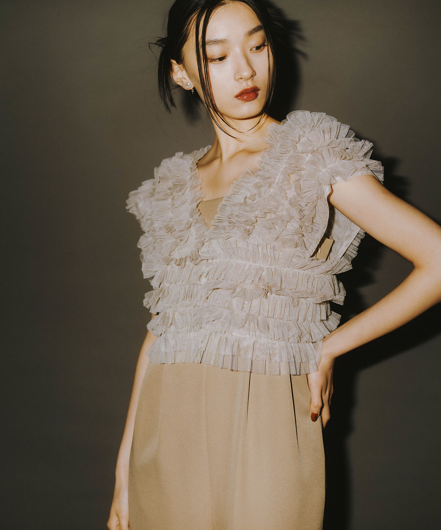 ANDRESDドレス all in one dress & tulle tops 最高 の