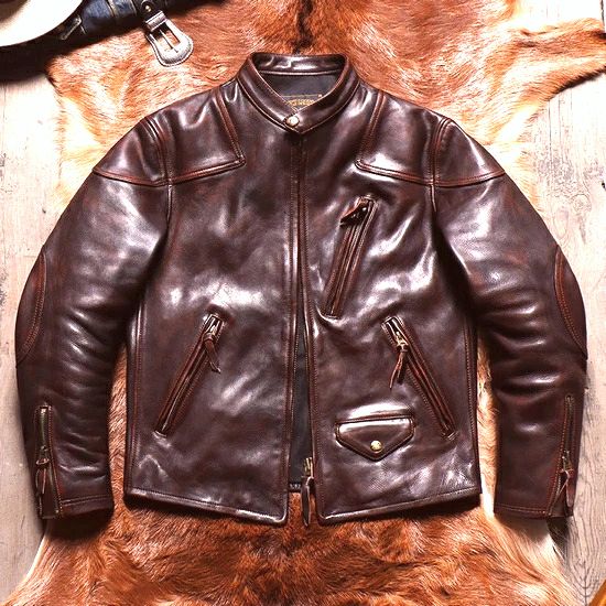 楽天市場】少量生産 革ジャン本革 牛革 カウハイドメンズ/レザー