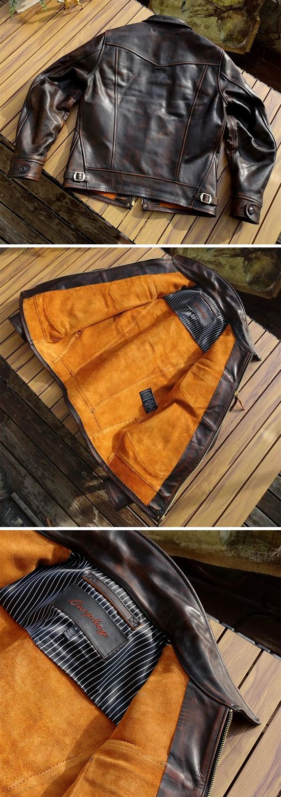楽天市場】メンズ 革ジャン レザージャケット本革 馬革 ホースハイド