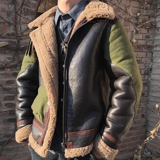 楽天市場】本革 レザージャケットメンズ アウターB-3 フライト