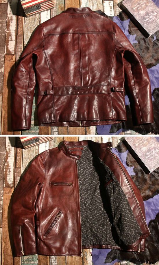 楽天市場】少量生産 革ジャン馬革 ホースハイドレザーメンズ 本革