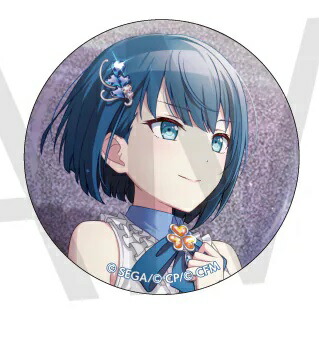 桐谷遥 グリッター缶バッジ 42C グリ缶 プロセカ ワールドリンク 桐谷