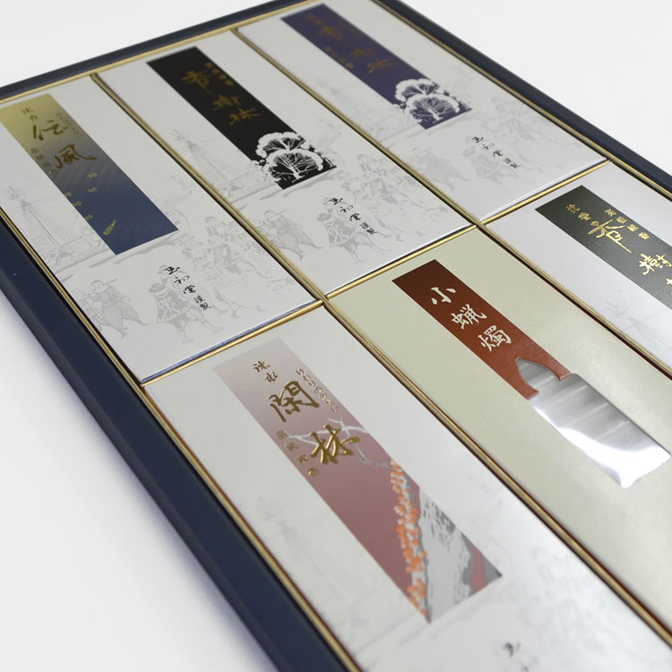 楽天市場】【玉初堂】「香セレクト」No.25〔5種類の高級線香と小蝋燭の