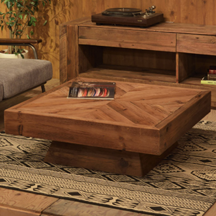 楽天市場】【送料無料】ローテーブル 正方形 ヘリンボーン リビング