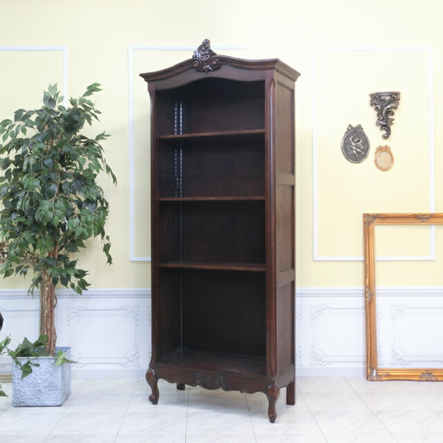楽天市場】輸入家具 本棚 アンティーク ブックケース アンティーク調