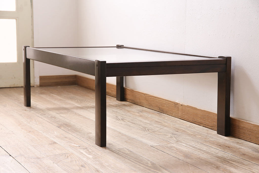 オールド カリモク karimoku ガラステーブル オールド カリモク