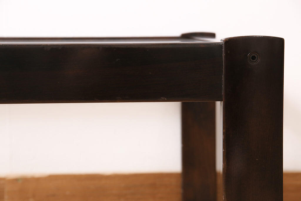 楽天市場】和製ヴィンテージ ガラストップテーブル オールドカリモク