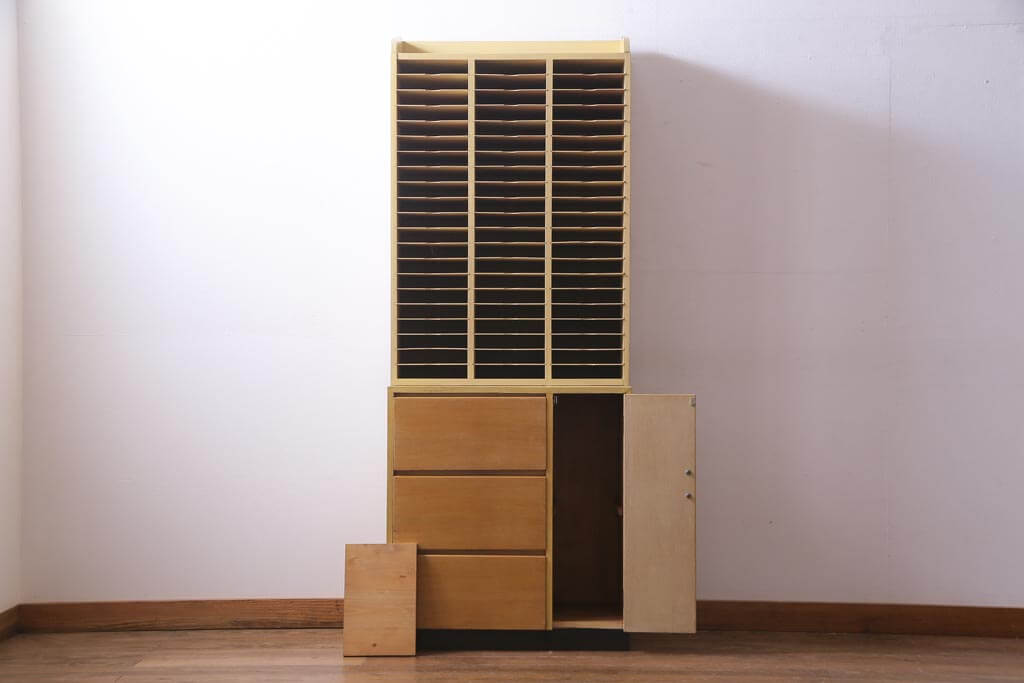 楽天市場】和製アンティーク 昭和中期 書類収納棚 大容量 レトロ家具