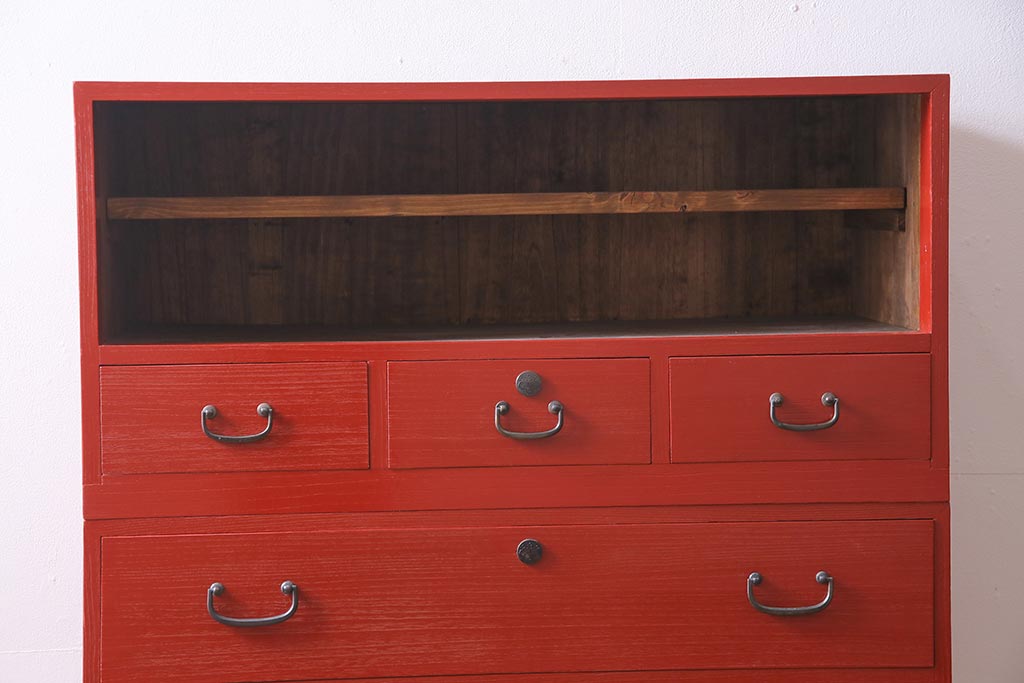 楽天市場】アンティーク家具 昭和初期 桐箪笥 総桐材 すりガラス