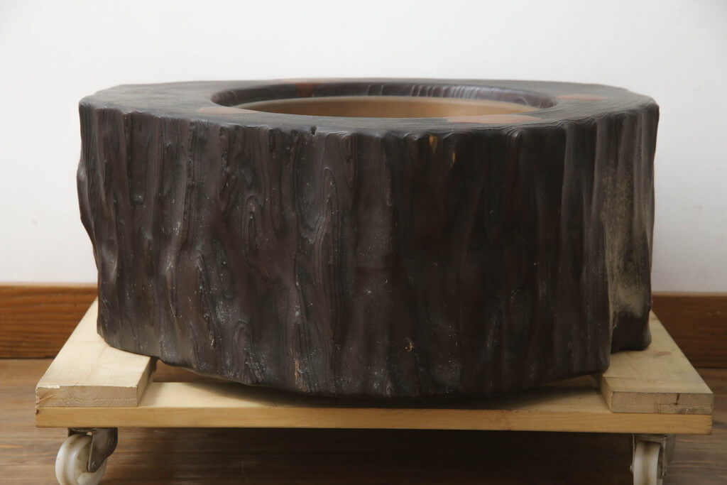ヴィンテージ 希少 丸太くり抜き 大火鉢 【公式通販】