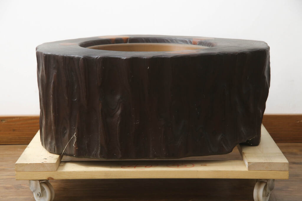 楽天市場】☆事前問合せ必須☆ 和製アンティーク くり抜き火鉢 桐材 銅