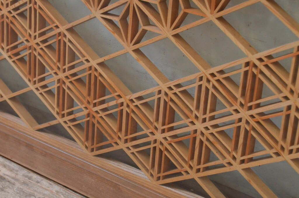 楽天市場】▽現状販売▽ アンティーク建具 組子欄間 2枚セット 両面