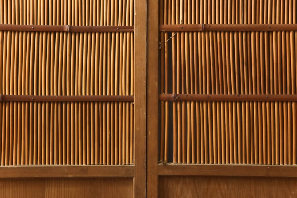 楽天市場】▽現状販売▽ アンティーク建具 御簾戸2枚セット 引き戸 簾