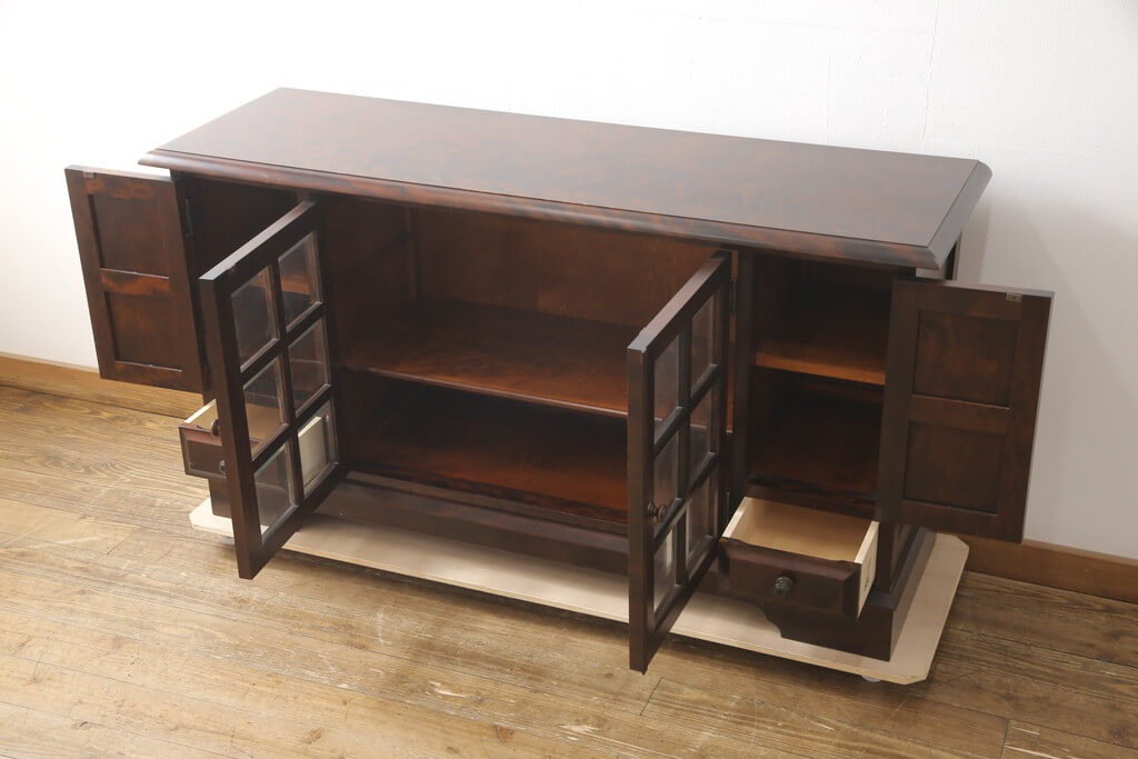 北海道民芸 サイドボード キャビネット リビングボード 電話台 花台